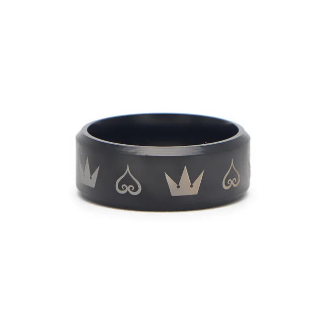 KH Metal Crown And Heart Ring