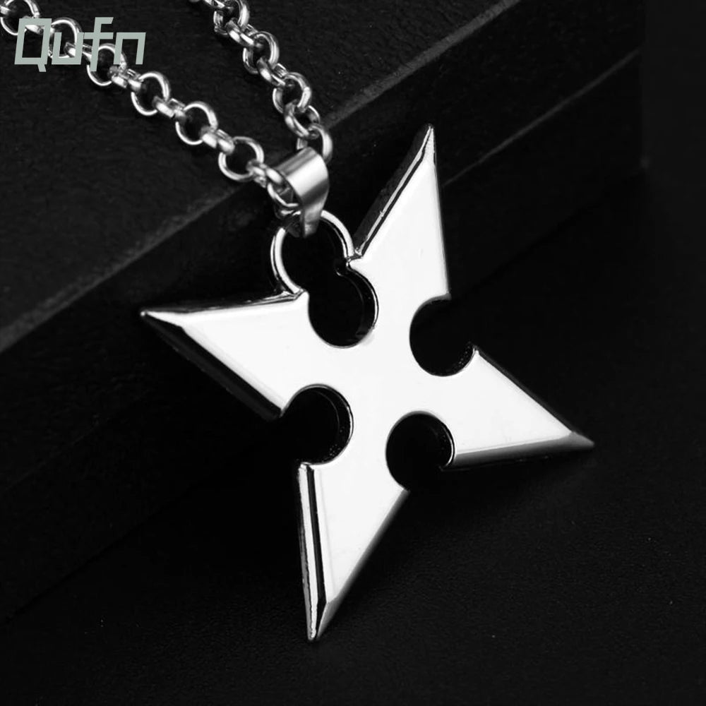 KH Riku Metal shuriken Necklace