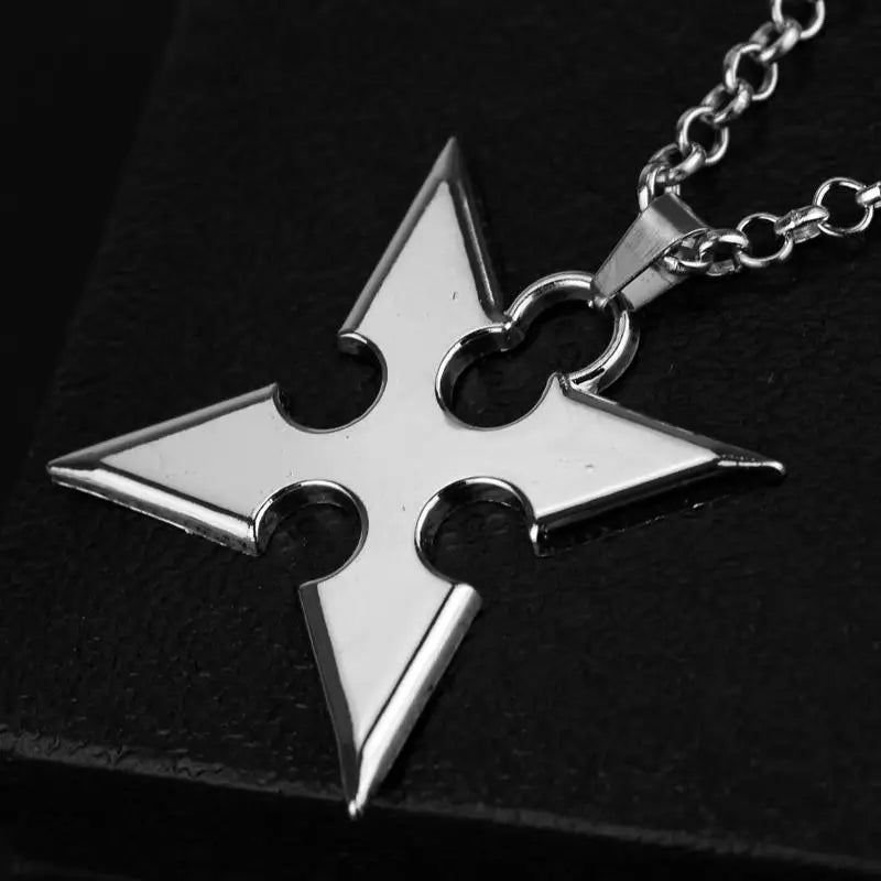 KH Riku Metal shuriken Necklace