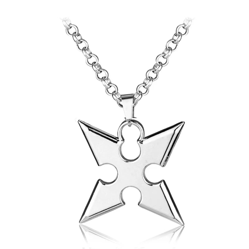KH Riku Metal shuriken Necklace